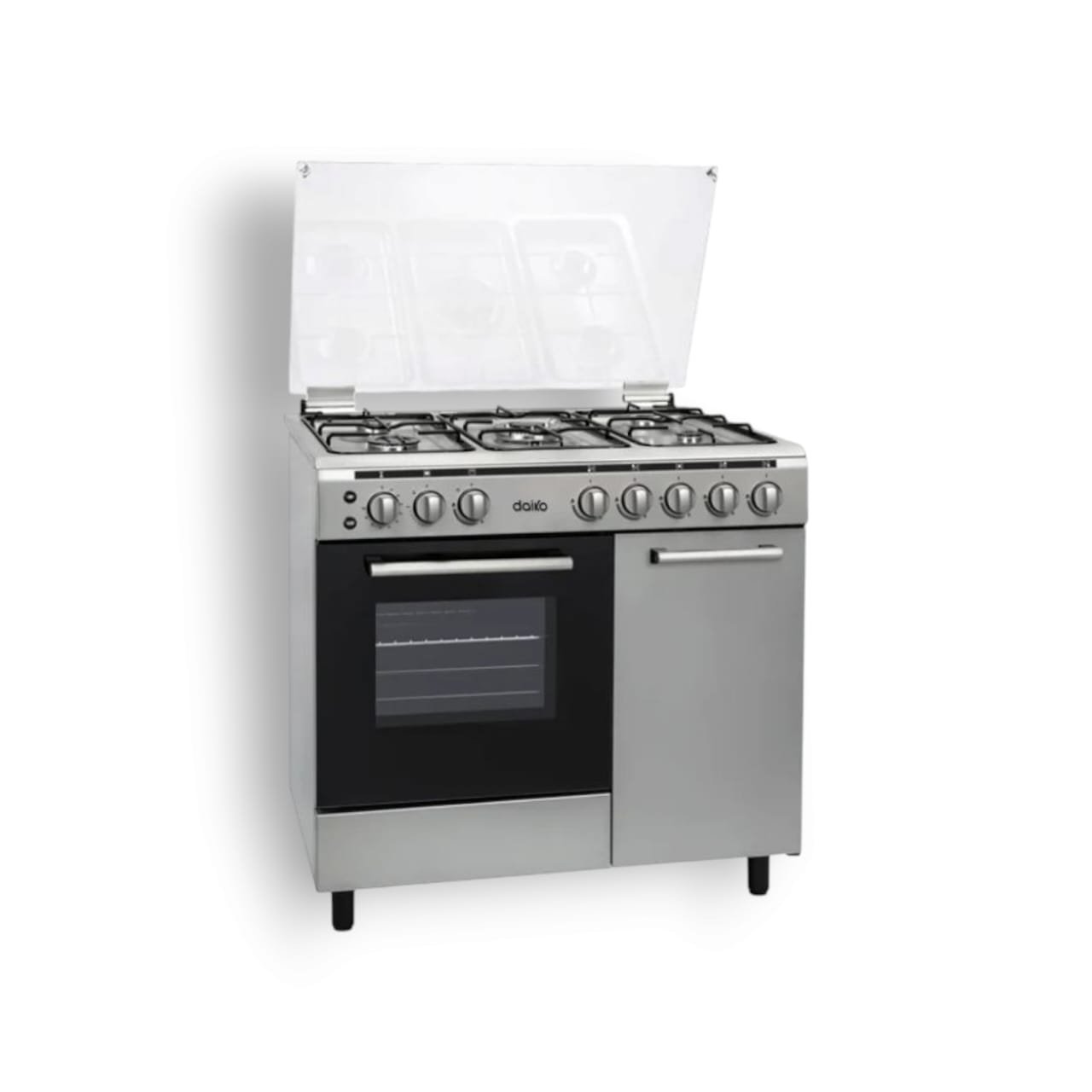 Cuisiniere a gaz 90 cm 5 bruleurs avec grand four Cuisiniere a gaz 90 cm 5 bruleurs avec grand four