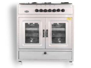 Cuisiniere a gaz TIVOLI 5 feux grise 90cm XXL