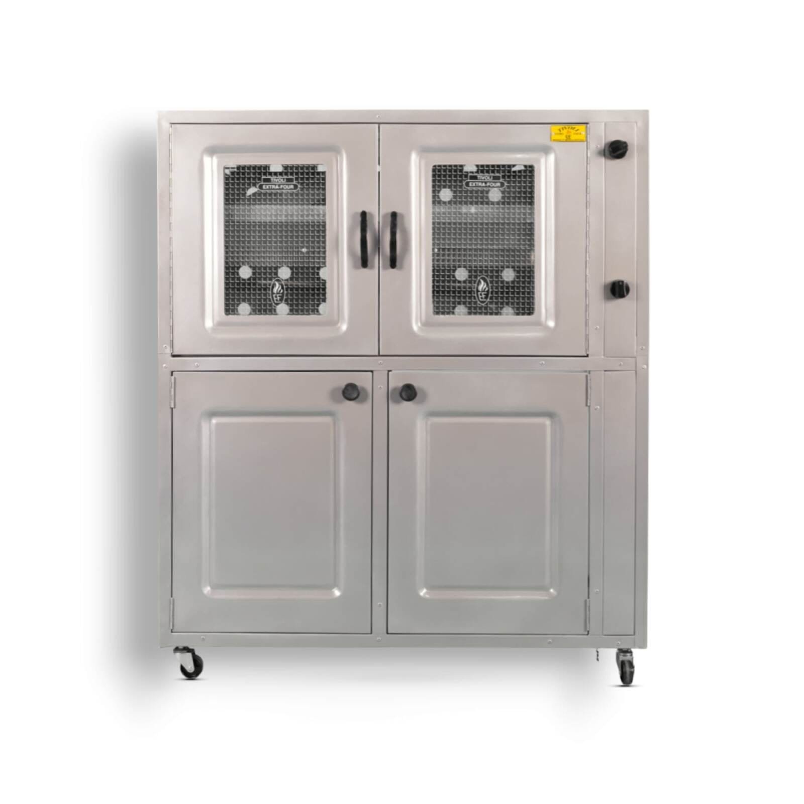 Four a gaz TIVOLI avec cache bouteille 90cm XXL gris Four a gaz TIVOLI avec cache bouteille 90cm XXL gris