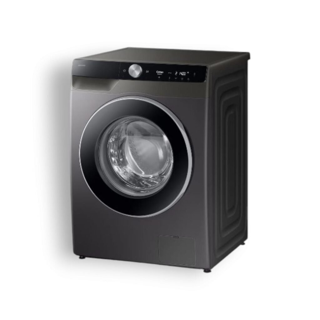 Lave linge Samsung AI Ecobubble 9kg Inox WW90DG6U34LXMF (2)