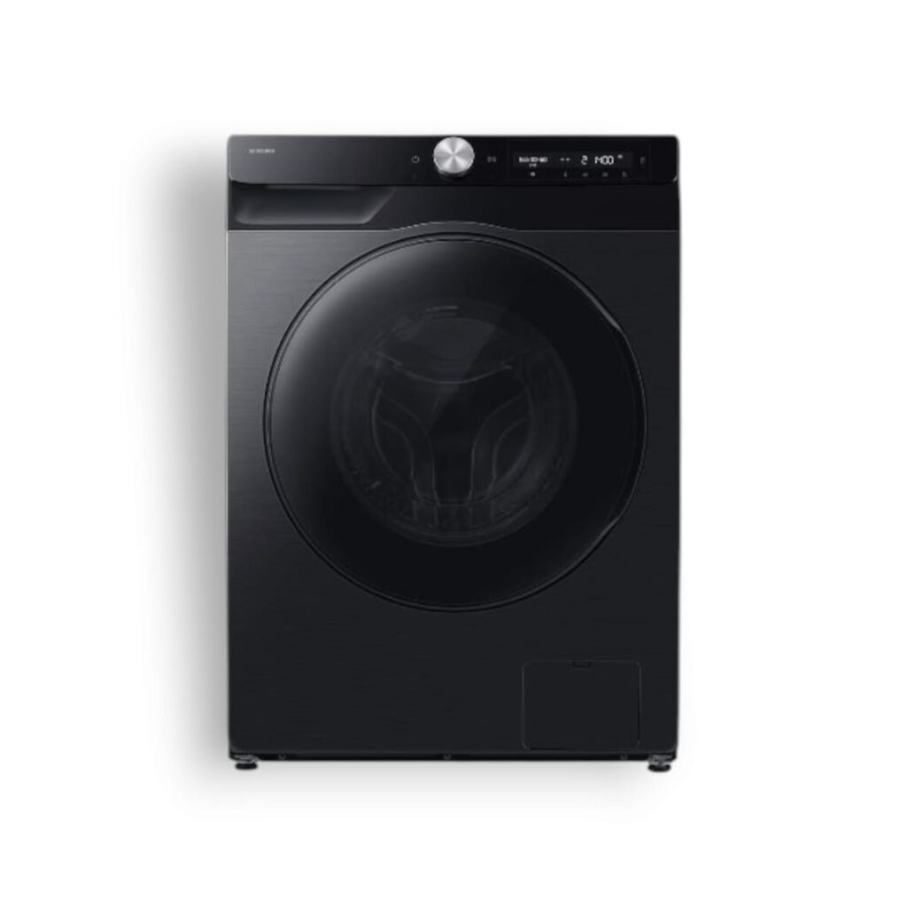 Lave linge sechant Samsung AI EcoBubble 9kg 6kg Black WD90HG6U94BBMF
