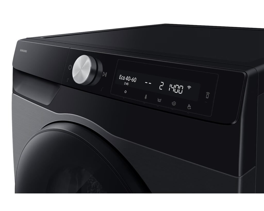 Lave linge sechant Samsung AI EcoBubble 9kg 6kg Black WD90HG6U94BBMF (3)